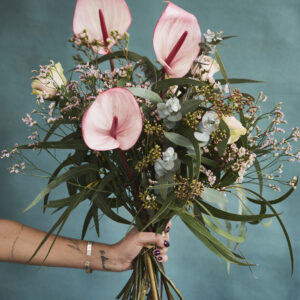 Arreglo ramo con Anthurium